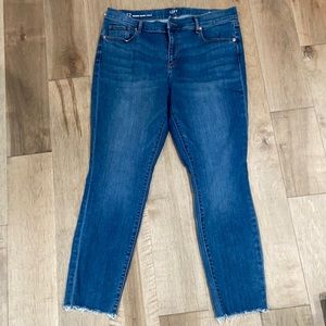 Loft modern skinny ankle jeans, size 12